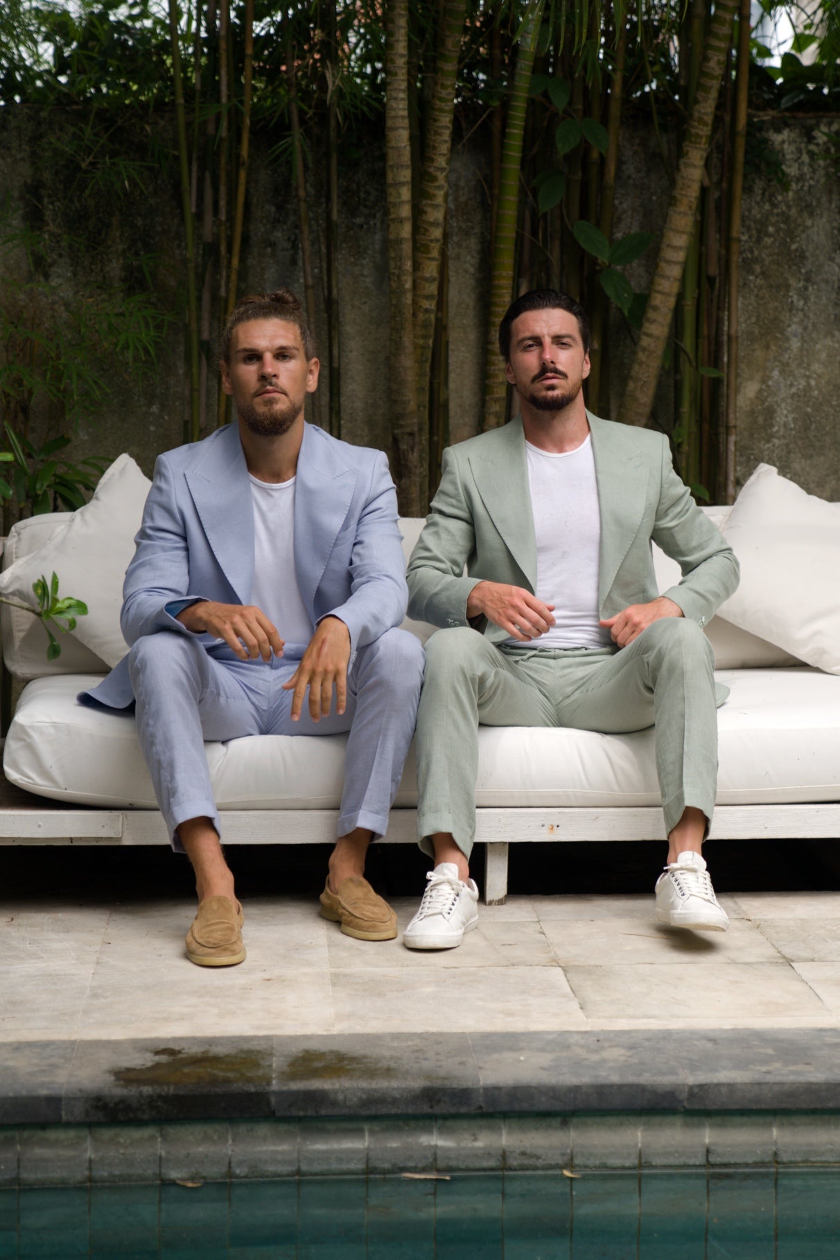 Baby Blue Linen Suit - Limited Edition