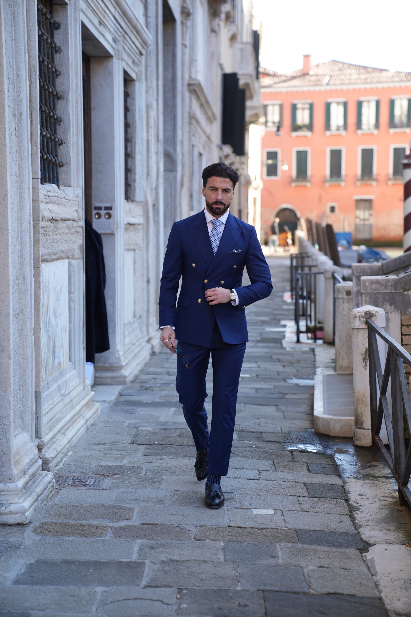 Royal Blue Double-Breasted Suit