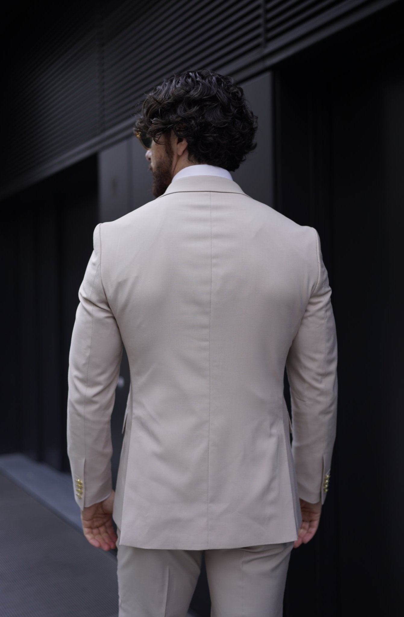 Ivory Double-Breasted Suit